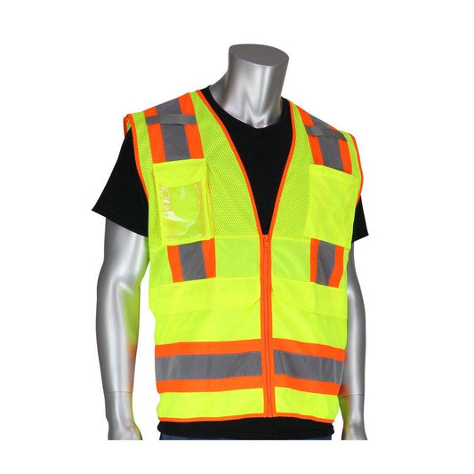 Size XL Vest in Hi-Viz Yellow