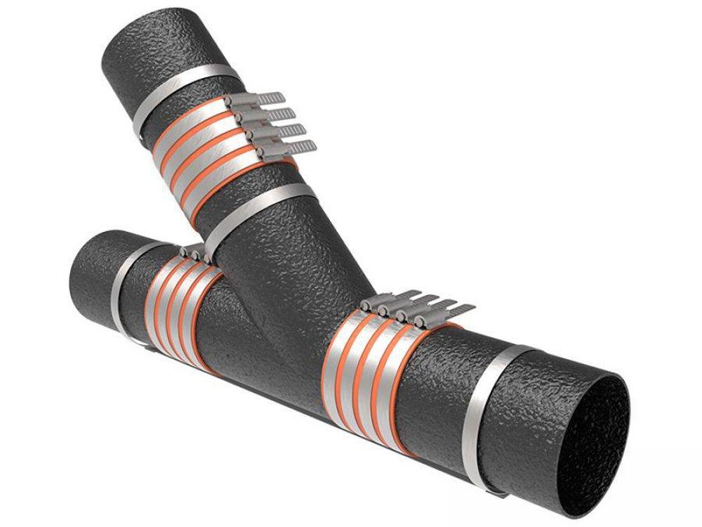 HoldRite™ 117-W Series 10 x 6 in. Clamp Galvanized Steel Pipe Harness