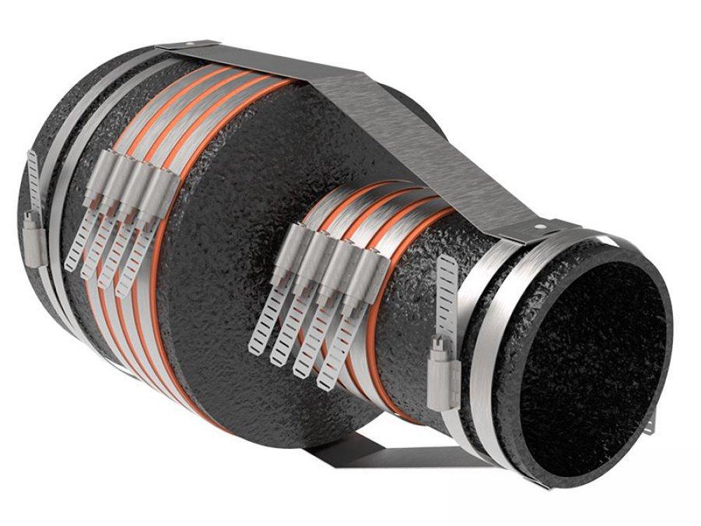 HoldRite™ 117-R Series 10 x 8 in. Clamp Galvanized Steel Pipe Harness