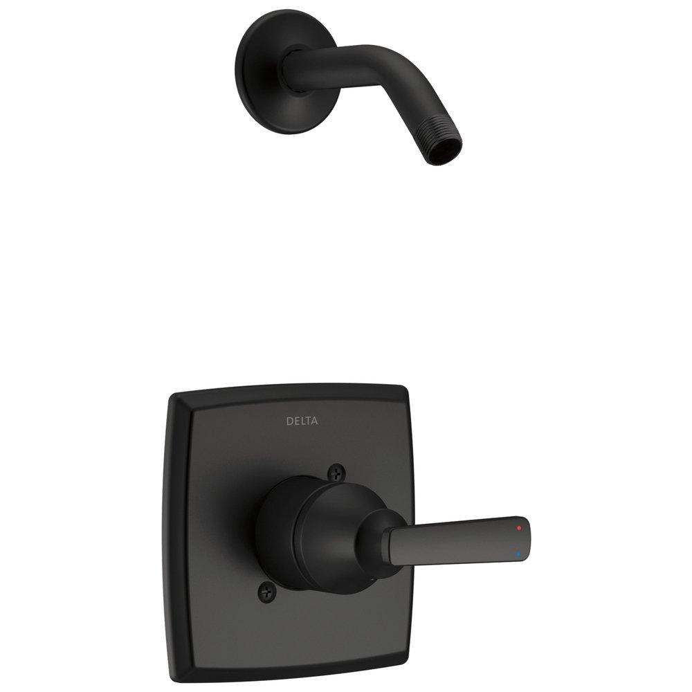 Delta Faucet Ashlyn® Monitor® 14 Series Single Handle Shower Faucet in Matte Black (Trim Only) (Showerhead Sold Separately)