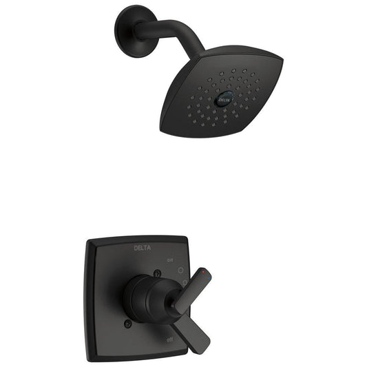 Delta Faucet Ashlyn® One Handle Single Function Shower Faucet in Matte Black (Trim Only)