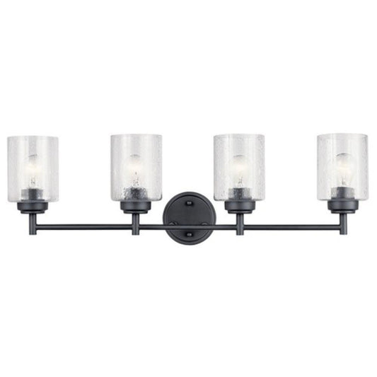 Kichler Lighting Winslow™ 75W 4-Light Medium E-26 Vanity Fixture in Black