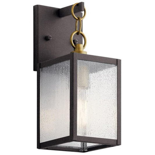Kichler Lighting Lahden 100W 1-Light 16-3/4 in. Outdoor Wall Sconce in Weathered Zinc