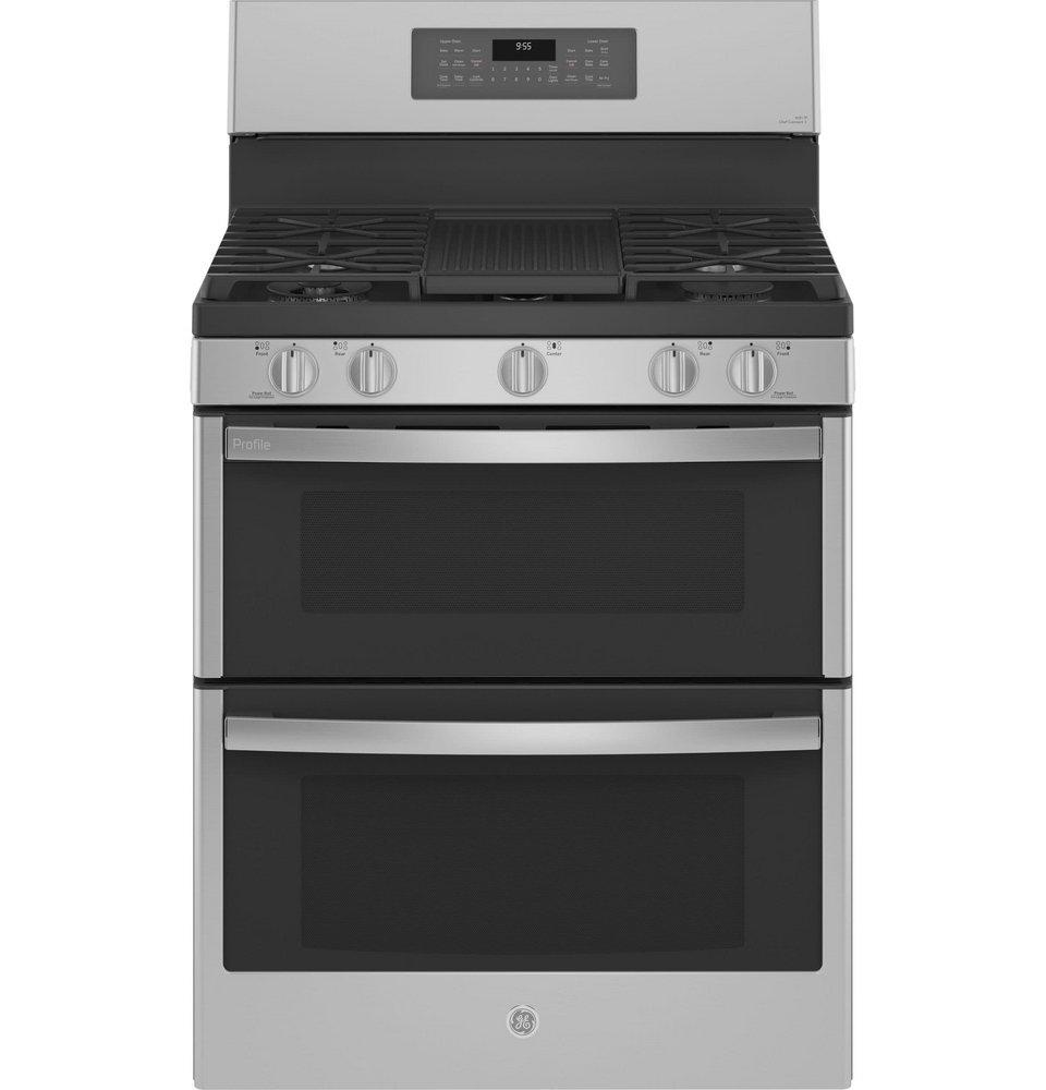 GE Profile™ Profile™ 30 in. Gas 5-Burner Sealed Freestanding Range in Stainless Steel