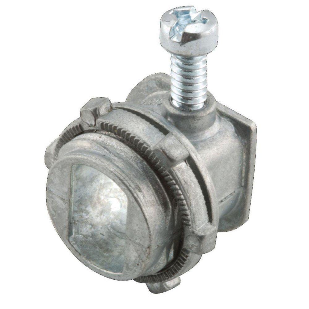 3/8 in. Die Cast Zinc AC Cable Uninsulated Connector