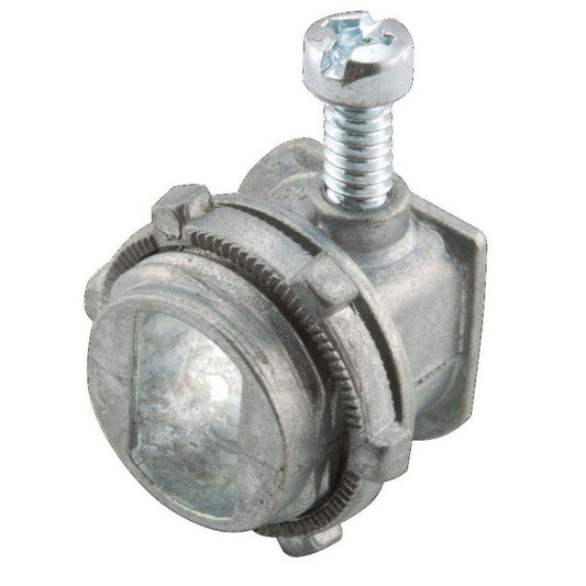 3/8 in. Die Cast Zinc AC Cable Uninsulated Connector