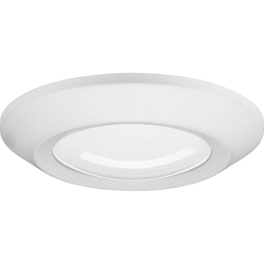 Progress Lighting Intrinsic 5-1/2 in. 11.5W 1-Light Integrated LED Flush Mount Ceiling Fixture in Satin White