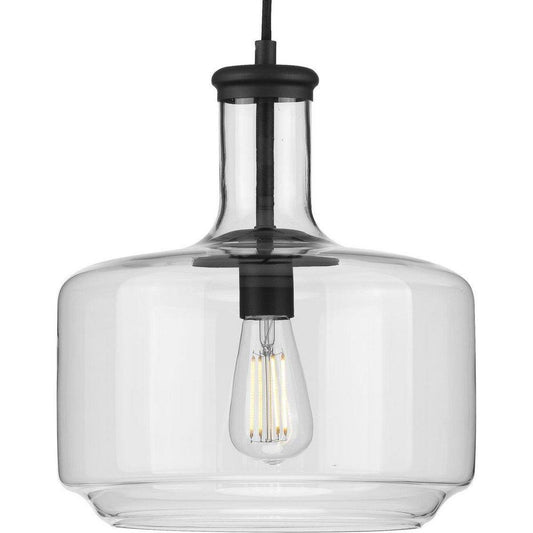 Progress Lighting Latrobe 60W 1-Light Medium E-26 Incandescent Pendant in Matte Black