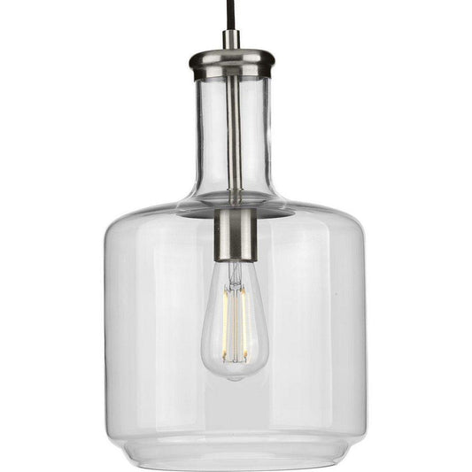 Progress Lighting Latrobe 60W 1-Light Medium E-26 Incandescent Pendant Light in Brushed Nickel