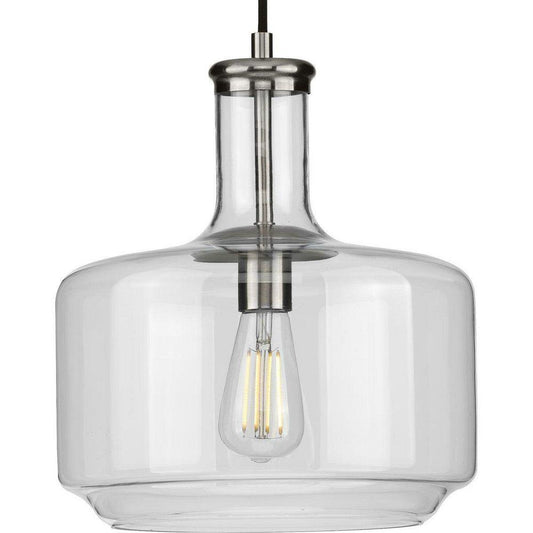 Progress Lighting Latrobe 60W 1-Light Medium E-26 Pendant Light in Brushed Nickel