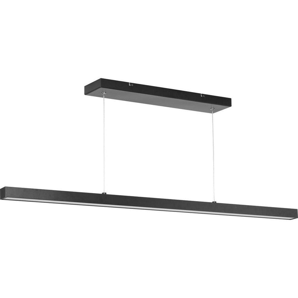 Progress Lighting Planck LED Collection 39W 1-Light Integrated LED Pendant Light in Matte Black