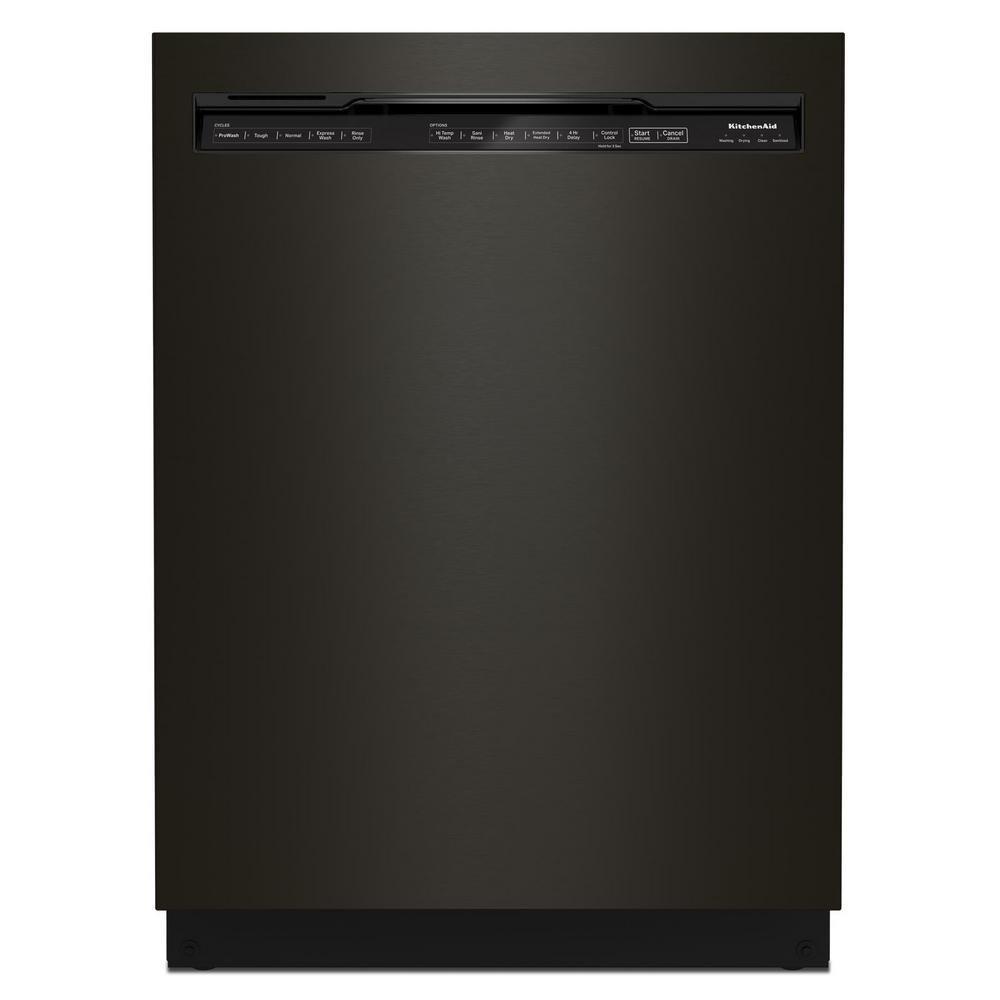 23-7/8 in. Built-in Dishwasher in Black Stainless Steel