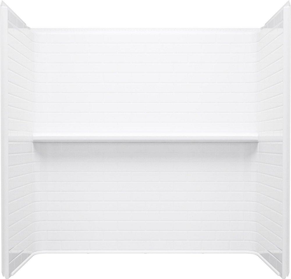 Sterling Traverse® 33-1/4 x 60-1/8 in. Shower Wall Set in White