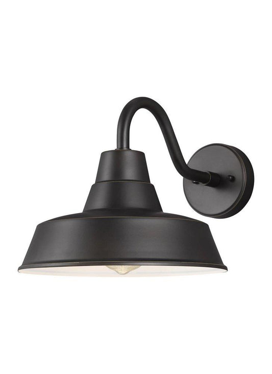 Visual Comfort & Co. Studio Barn Light 75W 1-Light 10-5/8 in. Outdoor Wall Sconce in Antique Bronze