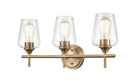 Millennium Lighting Ashford 3-Light Vanity Fixture in Modern Gold
