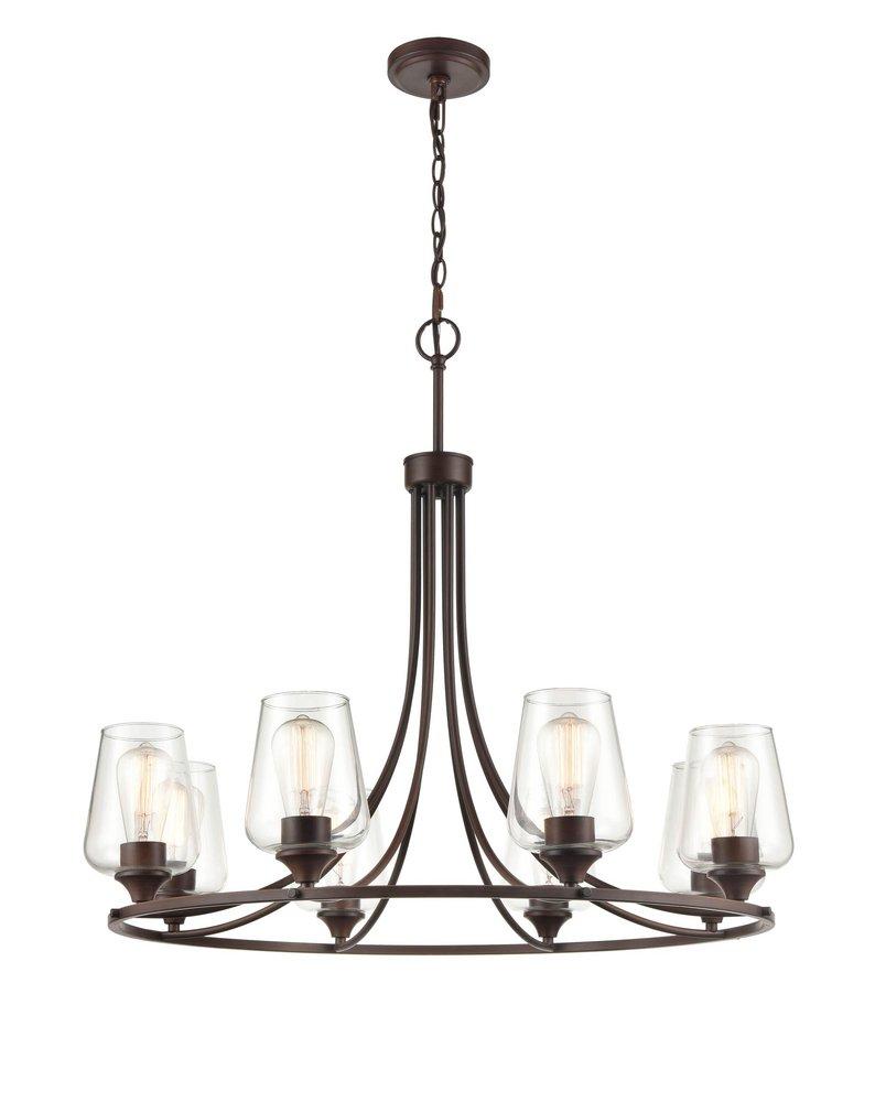 Millennium Lighting Ashford 8-Light Chandelier Ceiling Light in Rubbed Bronze
