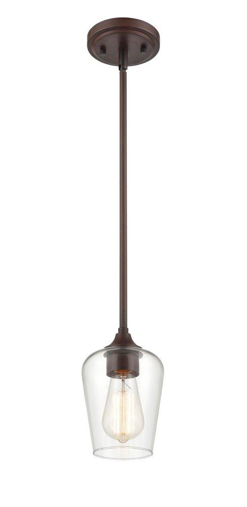 Millennium Lighting Ashford 1-Light Mini-Pendant Light in Rubbed Bronze