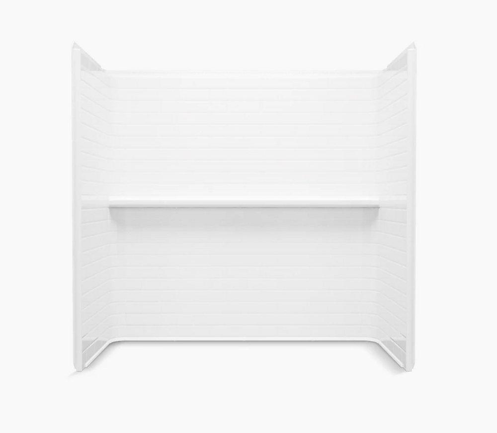 30 x 60 in. Tub & Shower Wall Set in White