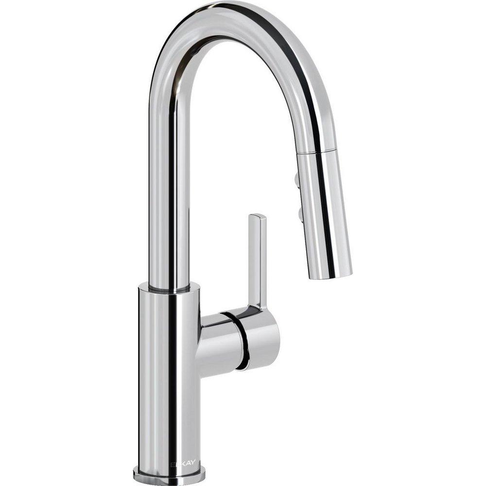 Elkay Avado Single Handle Pull Down Bar Faucet in Chrome