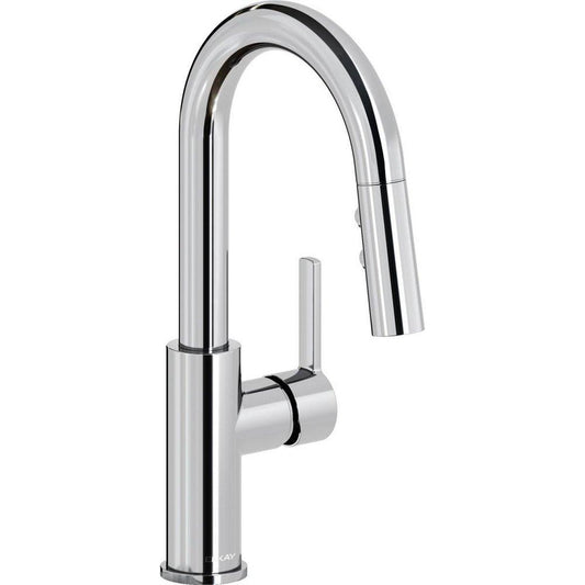 Elkay Avado Single Handle Pull Down Bar Faucet in Chrome