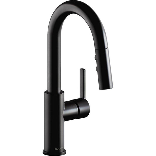 Elkay Avado Single Handle Pull Down Bar Faucet in Matte Black