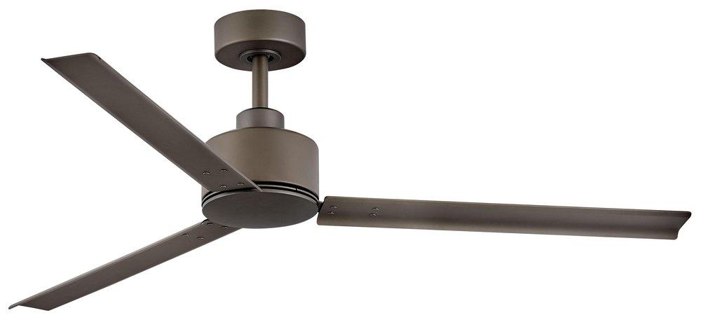 Hinkley Indy 56 in. 3-Blade Indoor Ceiling Fan in Metallic Matte Bronze