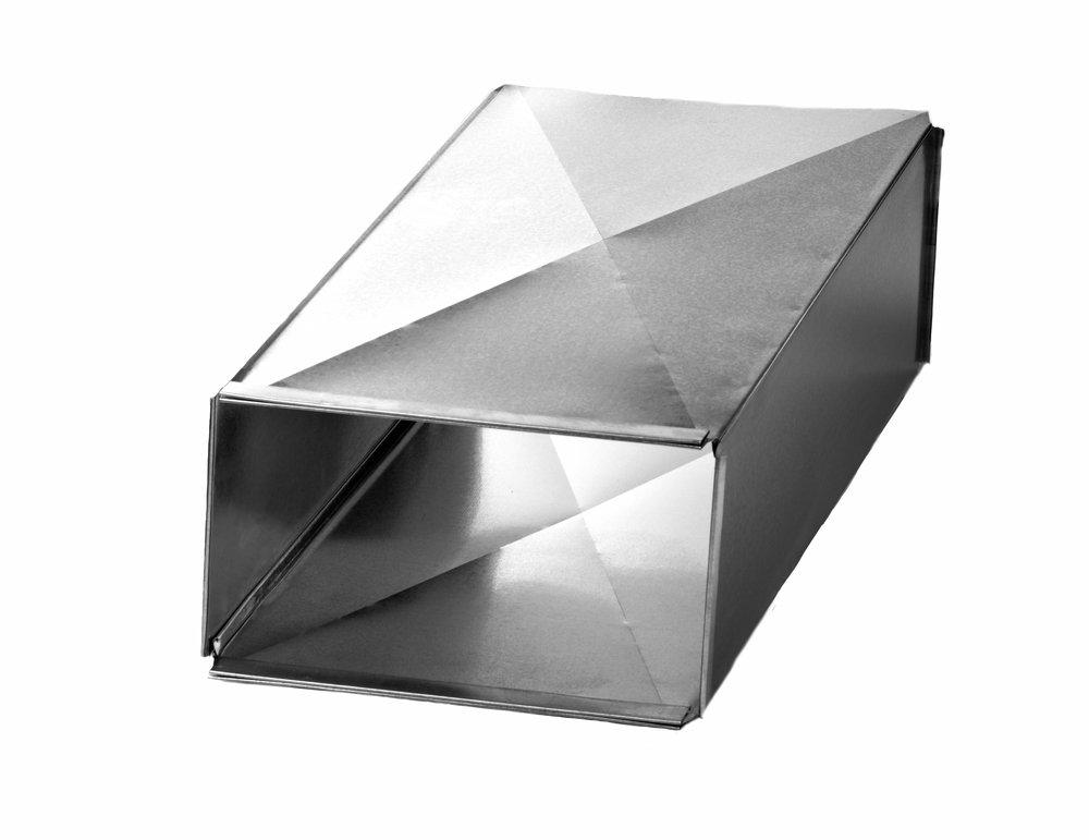 14 in. x 14 in. x 60 in. Beaded Trunk Duct Pipe