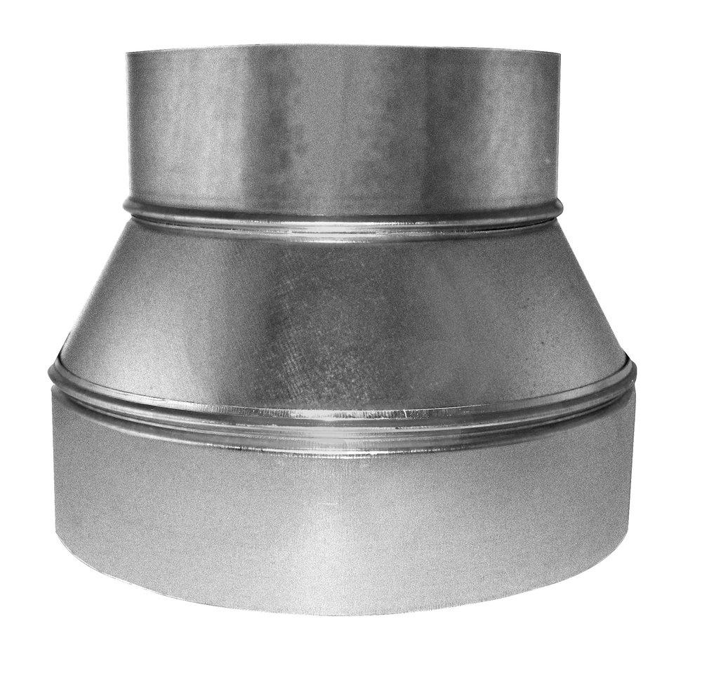 4 x 3 in. Duct Reducer Round Steel