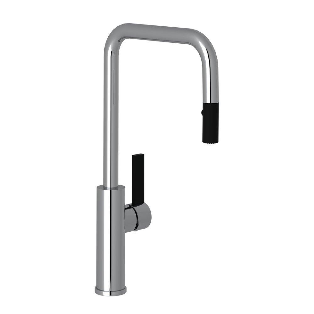 ROHL® Tuario™ Single Handle Pull Down Kitchen Faucet in Polished Chrome