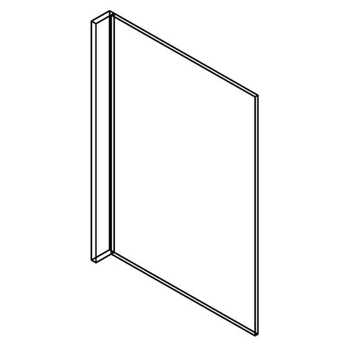 AW-REP2484(3)-3/4" ( (AW-GW-TW-PW) Refrigerator End Panel 24"Wx3/4"Dx84"H with 3" return )