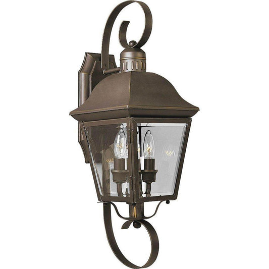 Progress Lighting Andover 2 Light 60 W Candelabra Lantern in Antique Bronze