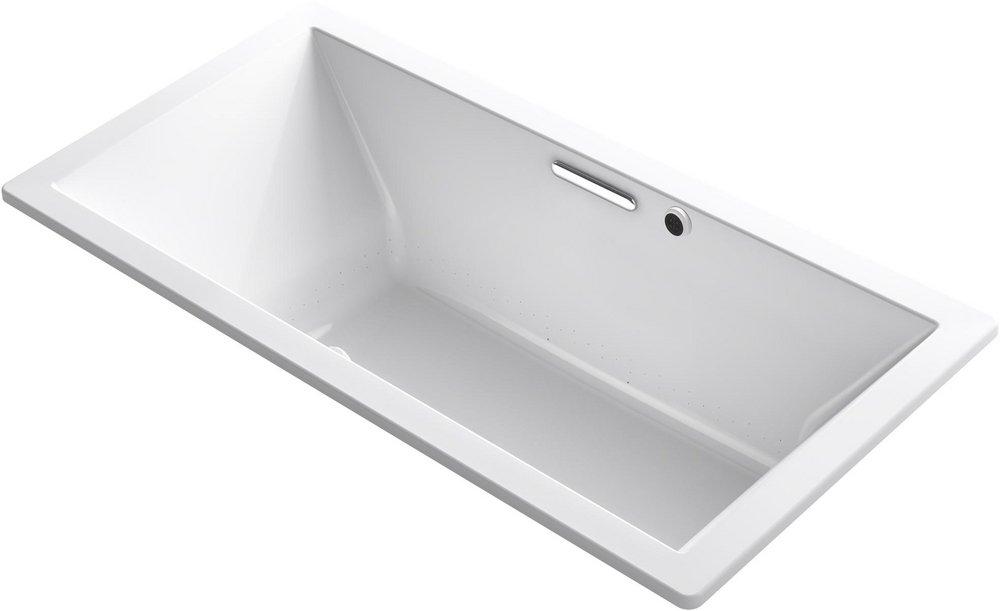 KOHLER Underscore® 72-3/16 x 36 in. Air Bath Drop-In Bathtub Center Drain in White