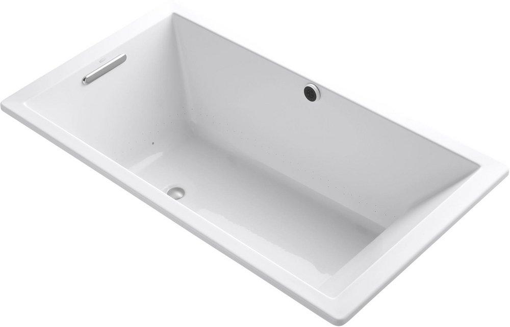 KOHLER Underscore® 66 x 36 in. Air Bath Drop-In Bathtub with Reversible Drain in White
