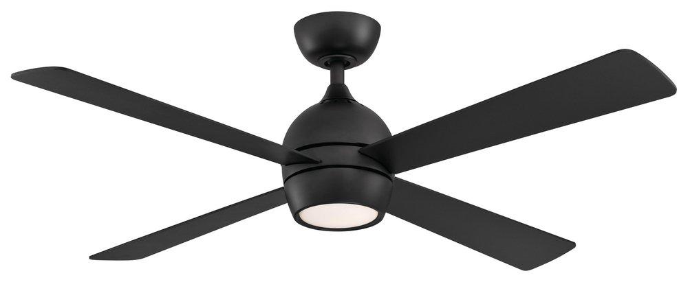 Fanimation Kwad 52 52 in. 4-Blade Indoor/Outdoor Ceiling Fan in Black