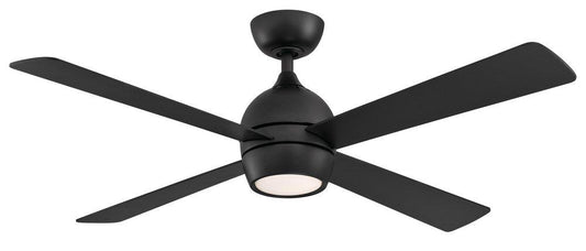 Fanimation Kwad 52 52 in. 4-Blade Indoor/Outdoor Ceiling Fan in Black