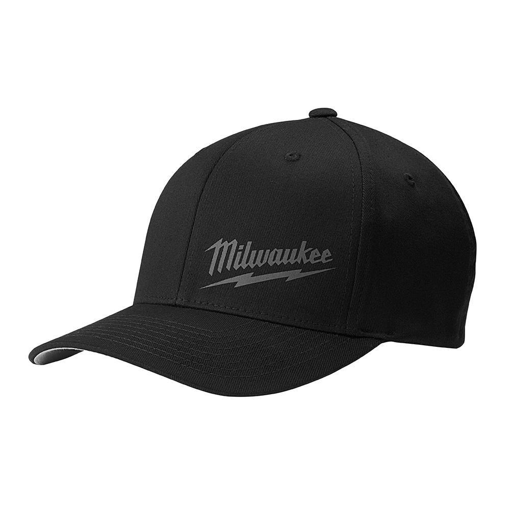 Milwaukee® Flexfit® L/XL Size Fitted Hat in Black