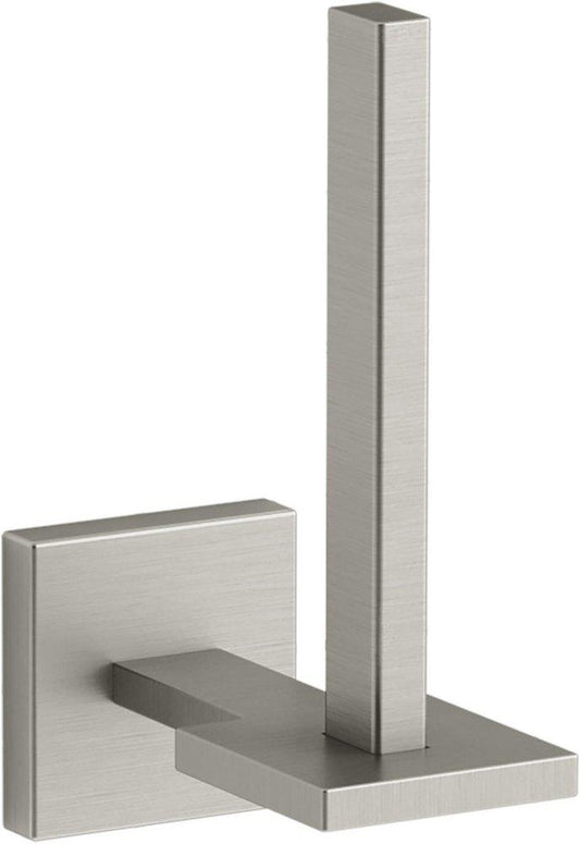KOHLER Square Wall Toilet Tissue Holder in Vibrant® Brushed Nickel