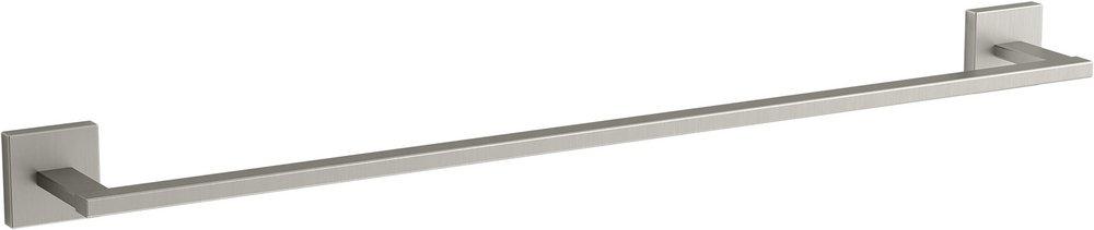 KOHLER Square 24 in. Towel Bar in Vibrant® Brushed Nickel
