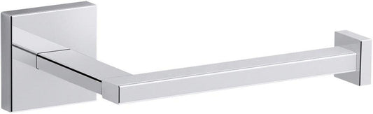 KOHLER Square Horizontal and Wall Mount Toilet Tissue Holder in Polished Chrome