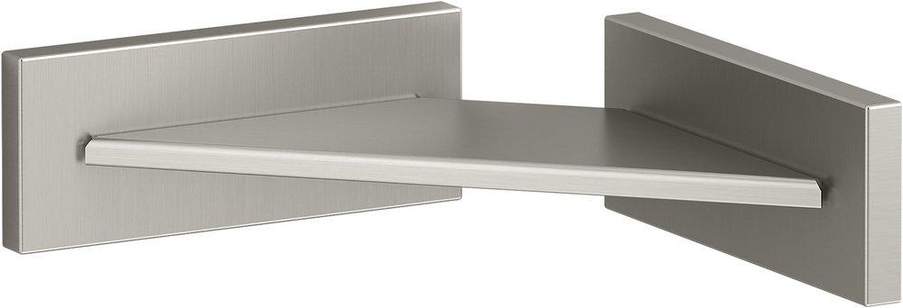 KOHLER Square Foot Ledge in Vibrant Brushed Nickel