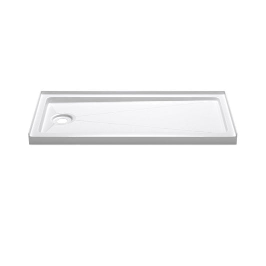 PROFLO® Hammond 60 in. x 30 in. Shower Base with Left Drain in White