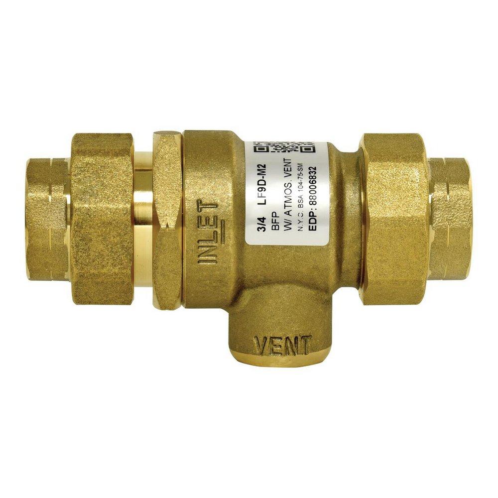 Watts Series LF9D 3/4 in. Forged Brass Union Dual Check Valve with Intermediate Atmospheric Vent