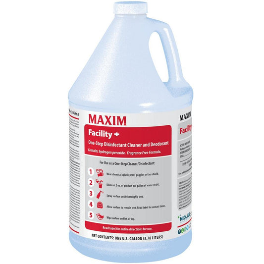 Midlab Maxim® Facility + 1 gal Facility Plus Hydrogen Peroxide One Step Disinfectant Cleaner Concentrate (Case of 4)