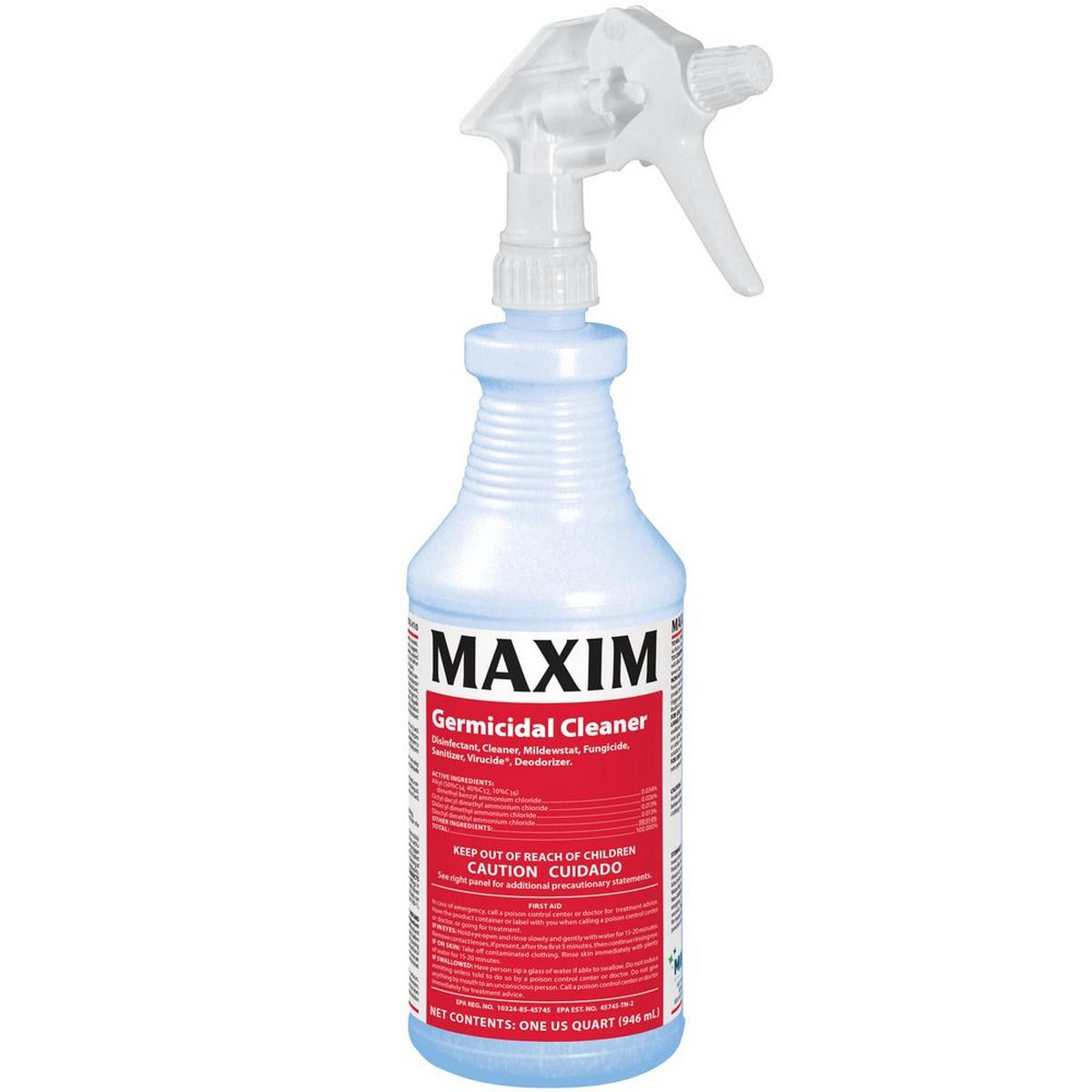 Midlab Maxim® 1 qt Lemon Scent Germicidal Disinfectant (Case of 12)