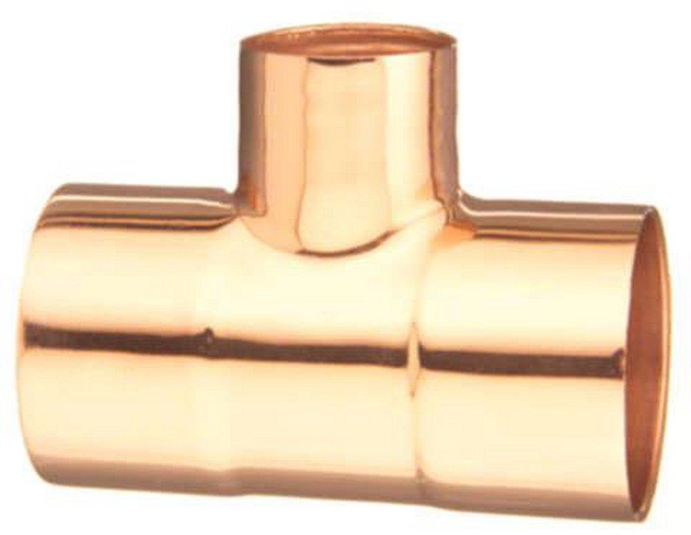 2-1/2 x 1-1/2 x 2 in. Copper Tee