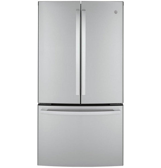 35-3/4 in. 23 cu. ft. Counter Depth and French Door Refrigerator in Fingerprint Resistant Stainless Steel