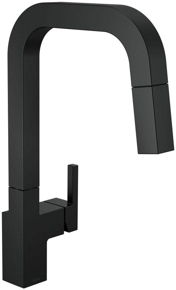 Delta Faucet Junction Single Handle Pull Down Kitchen Faucet in Matte Black