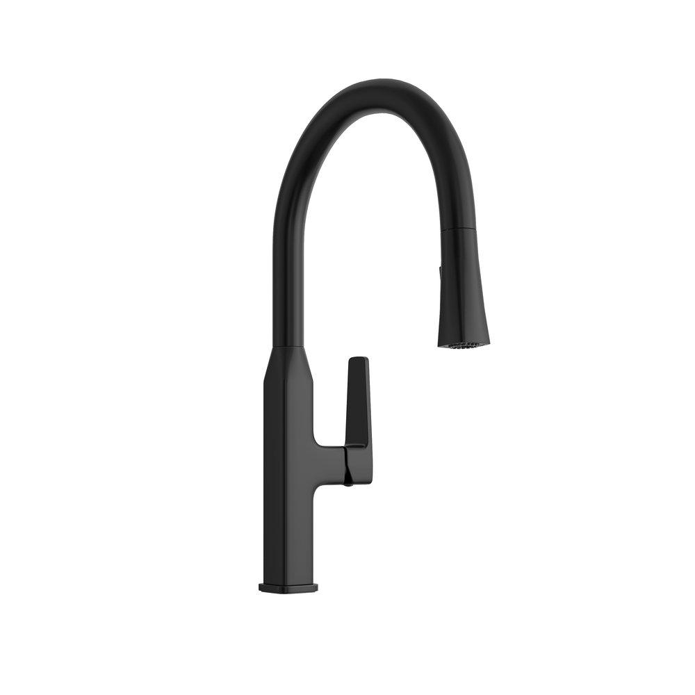 PROFLO® Scovin Single Handle Pull Down Kitchen Faucet in Matte Black