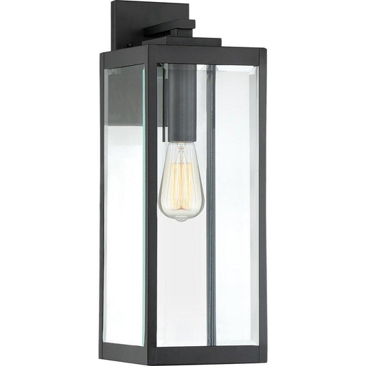 Quoizel Westover 150W 1-Light 20 in. Outdoor Wall Sconce in Earth Black