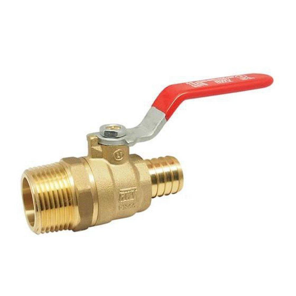 Red-White Valve Figure 5006AB 3/4 in. DZR Brass Full Port F1807 x MNPT 400# Ball Valve